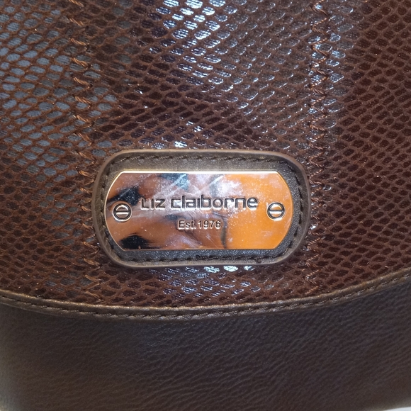 Liz Claiborne Espresso Brown Purse - Picture 2 of 5